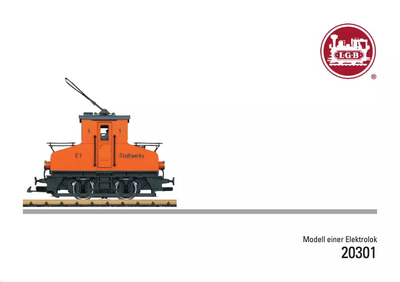 Page n°1 - Manuel utilisateur LGB 20301