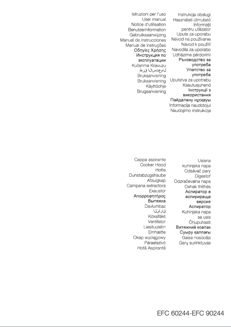 Page n°1 - Manuel utilisateur Electrolux EFC90244X