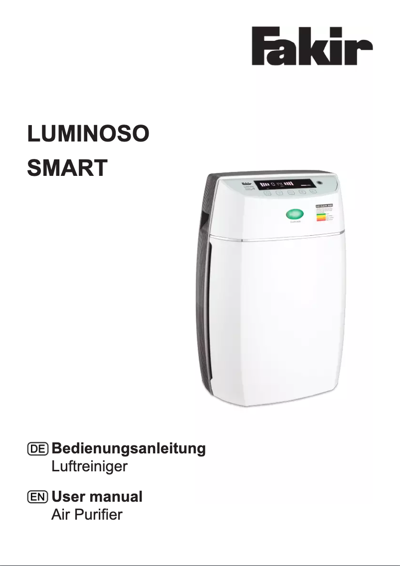 Page 1 de la notice Manuel utilisateur Fakir Luminoso Smart