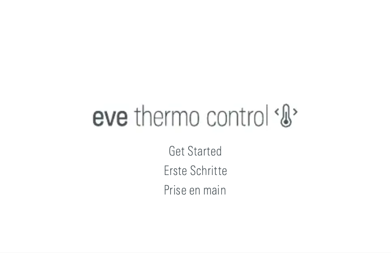 Page n°1 - Manuel utilisateur EVE Thermo Control