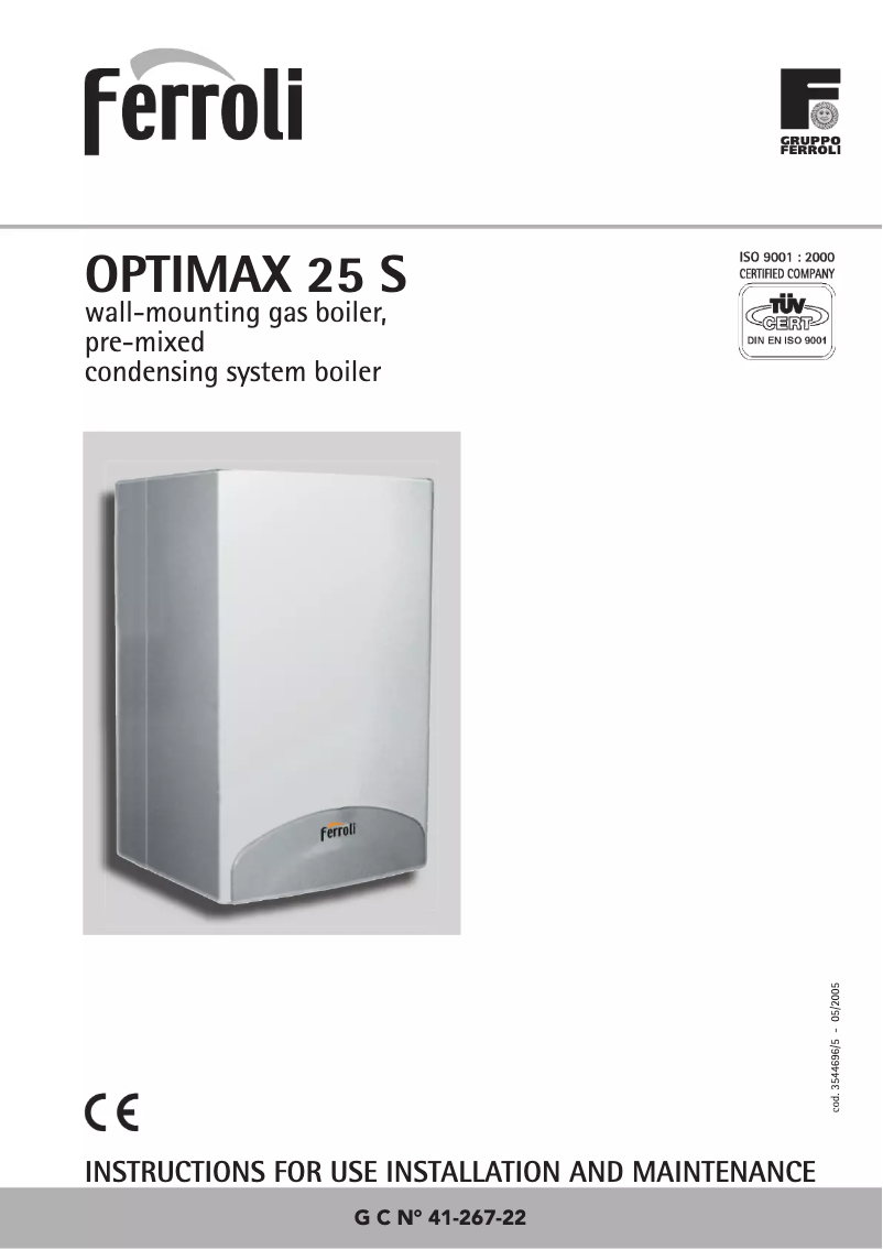 Image de la première page du manuel de l'appareil Optimax 25 S