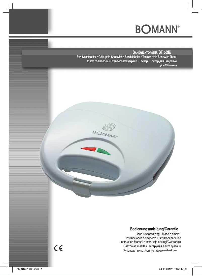 Page 1 de la notice Manuel utilisateur Bomann ST 5016 CB