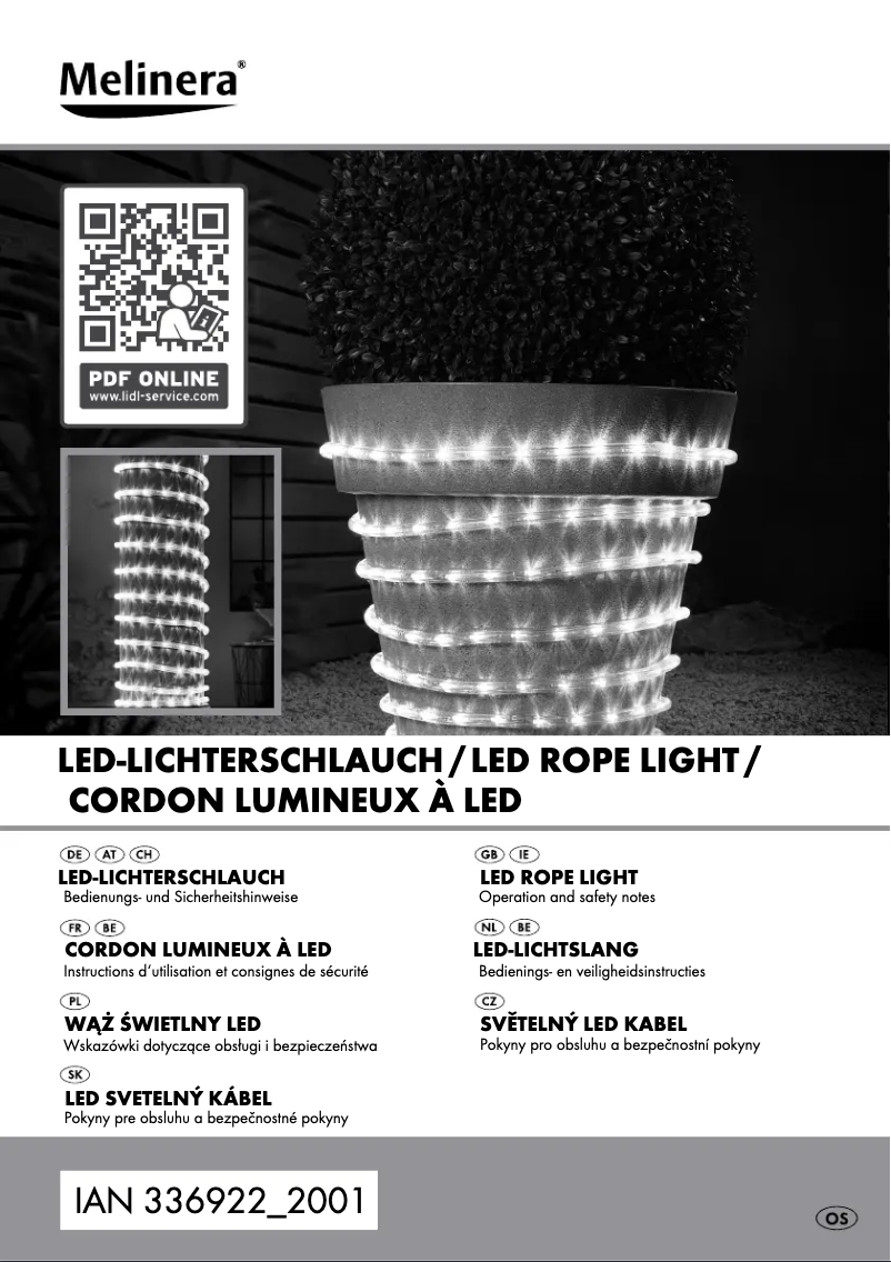 Page 1 de la notice Manuel utilisateur Melinera HG04149