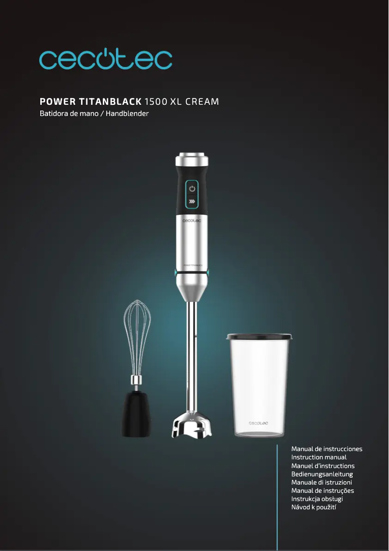 Page n°1 - Manuel utilisateur Cecotec Power Titan 1500 XL Cream