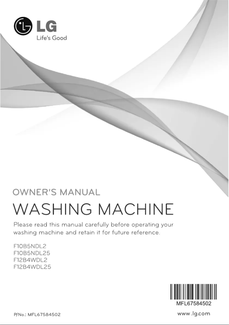 Page n°1 - Manuel utilisateur LG F10B5NDL25