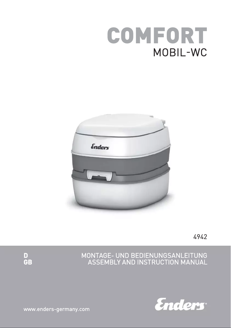 Image de la première page du manuel de l'appareil Mobil WC Comfort