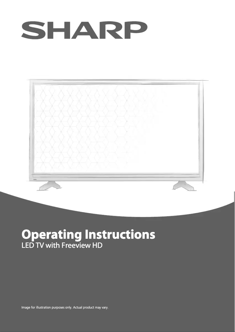 Page 1 de la notice Manuel utilisateur Sharp LC-24DHF4011KI