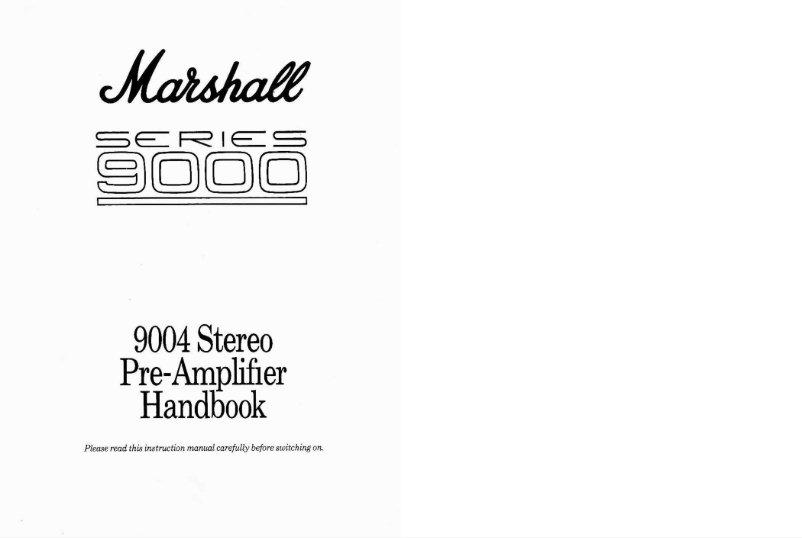 Imagen de la primera página del manual del dispositivo Series 9000