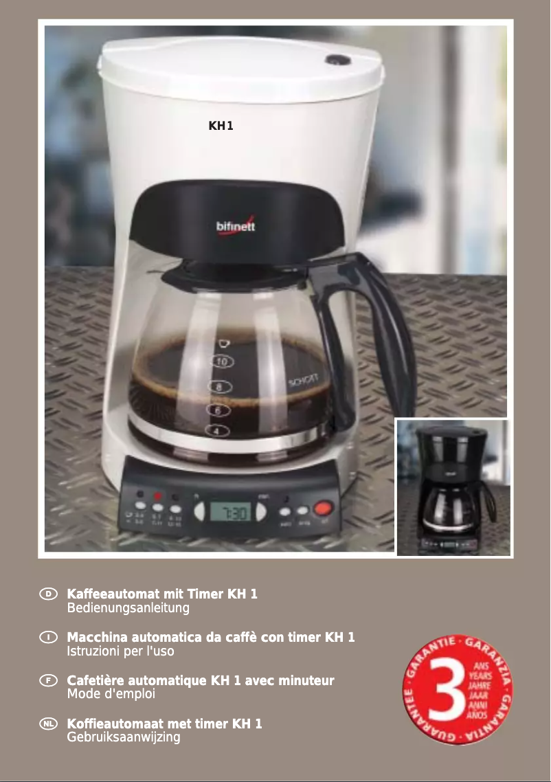 Image de la première page du manuel de l'appareil KH 1