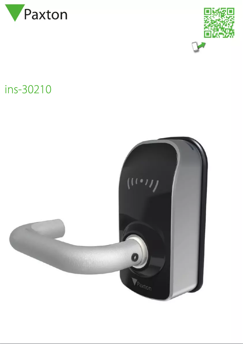 Image de la première page du manuel de l'appareil PaxLock Pro