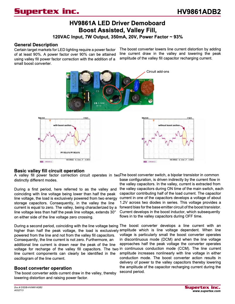 Page 1 de la notice Manuel utilisateur Microchip HV9861ADB1