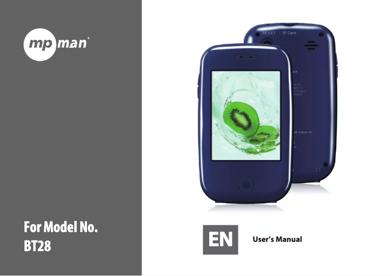 Imagen de la primera página del manual del dispositivo BT28