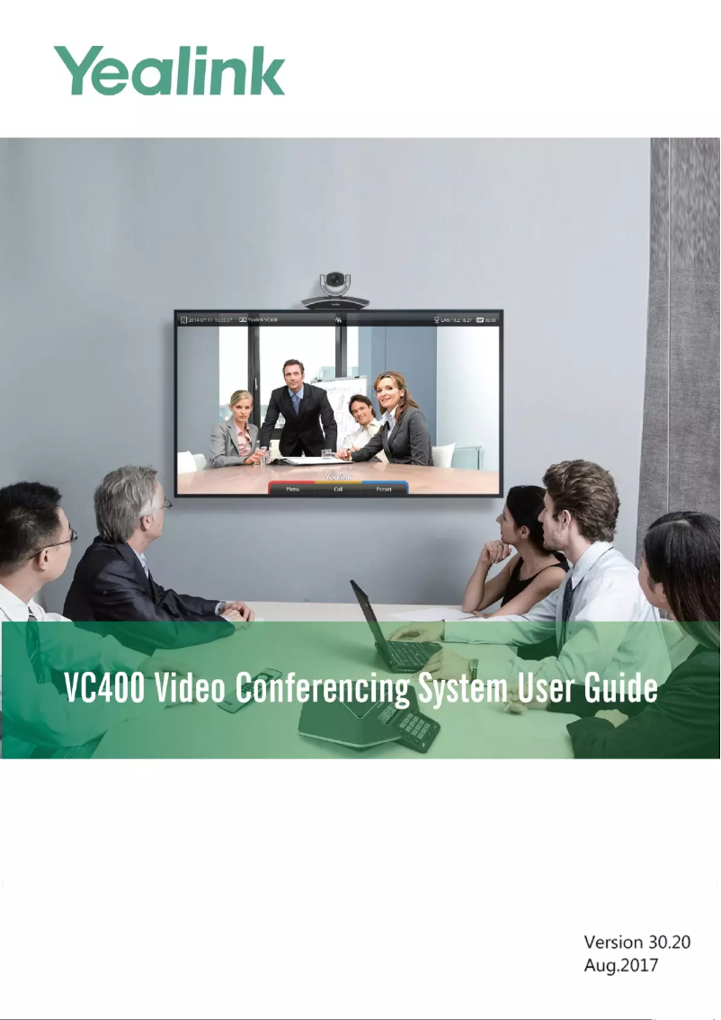 Page 1 de la notice Manuel utilisateur Yealink VC400