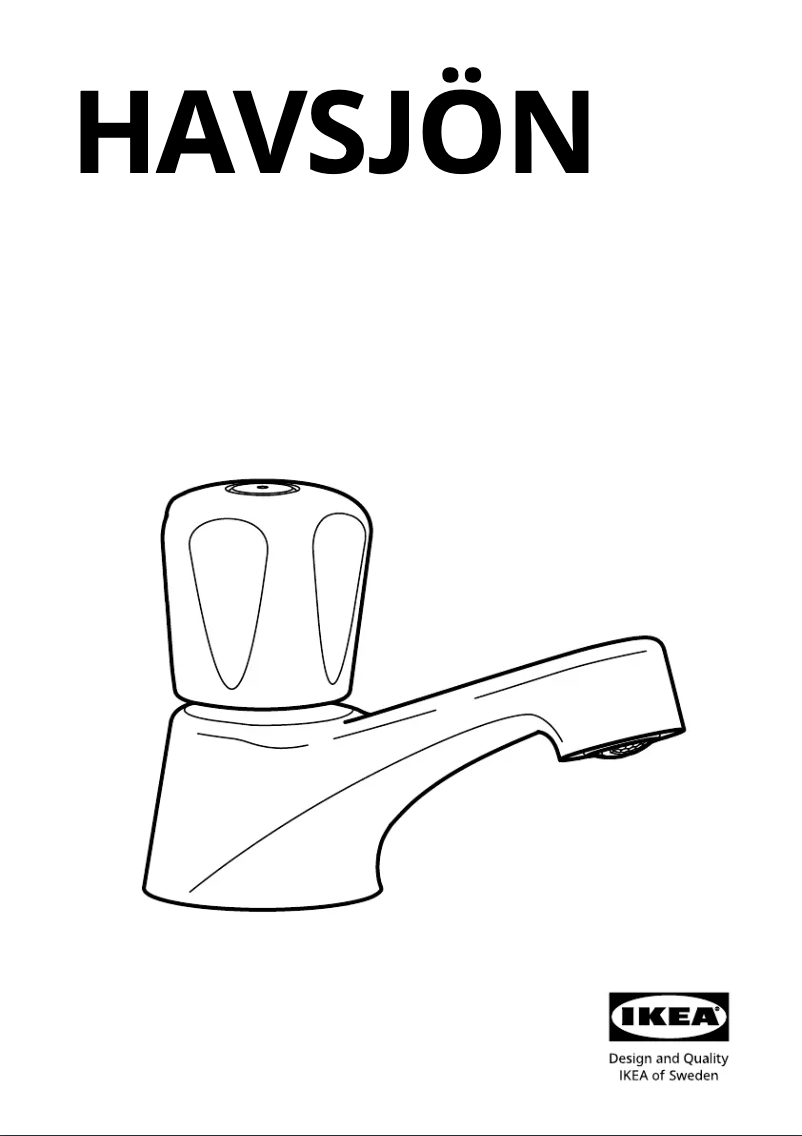 Imagen de la primera página del manual del dispositivo HAVSJÖN 104.835.78