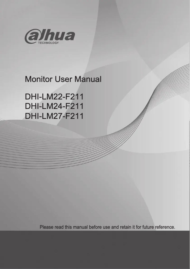 Page n°1 - Manuel utilisateur Dahua Technology DHI-LM27-F211