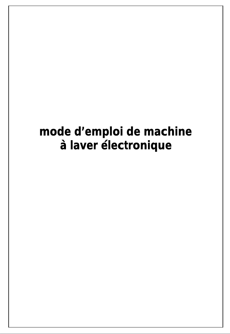 Image de la première page du manuel de l'appareil CL1005T11