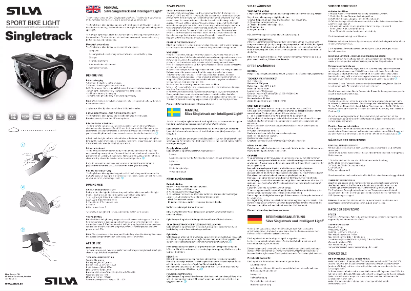 Page 1 de la notice Manuel utilisateur Silva Schneider Singletrack