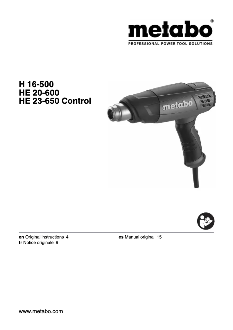 Página 1 del manual Manual de usuario Metabo H 16-500