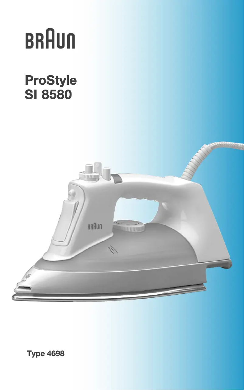 Page n°1 - Manuel utilisateur Braun ProStyle SI 8580