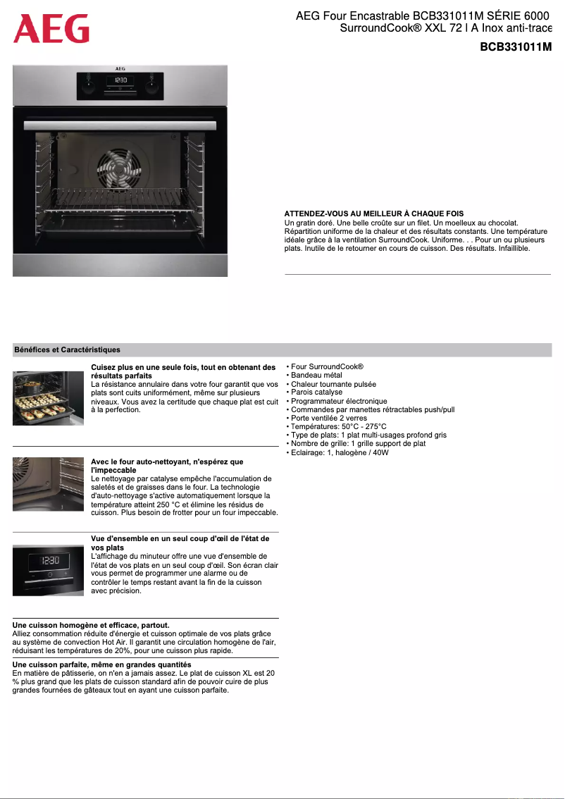 Image de la première page du manuel de l'appareil BCB331011M