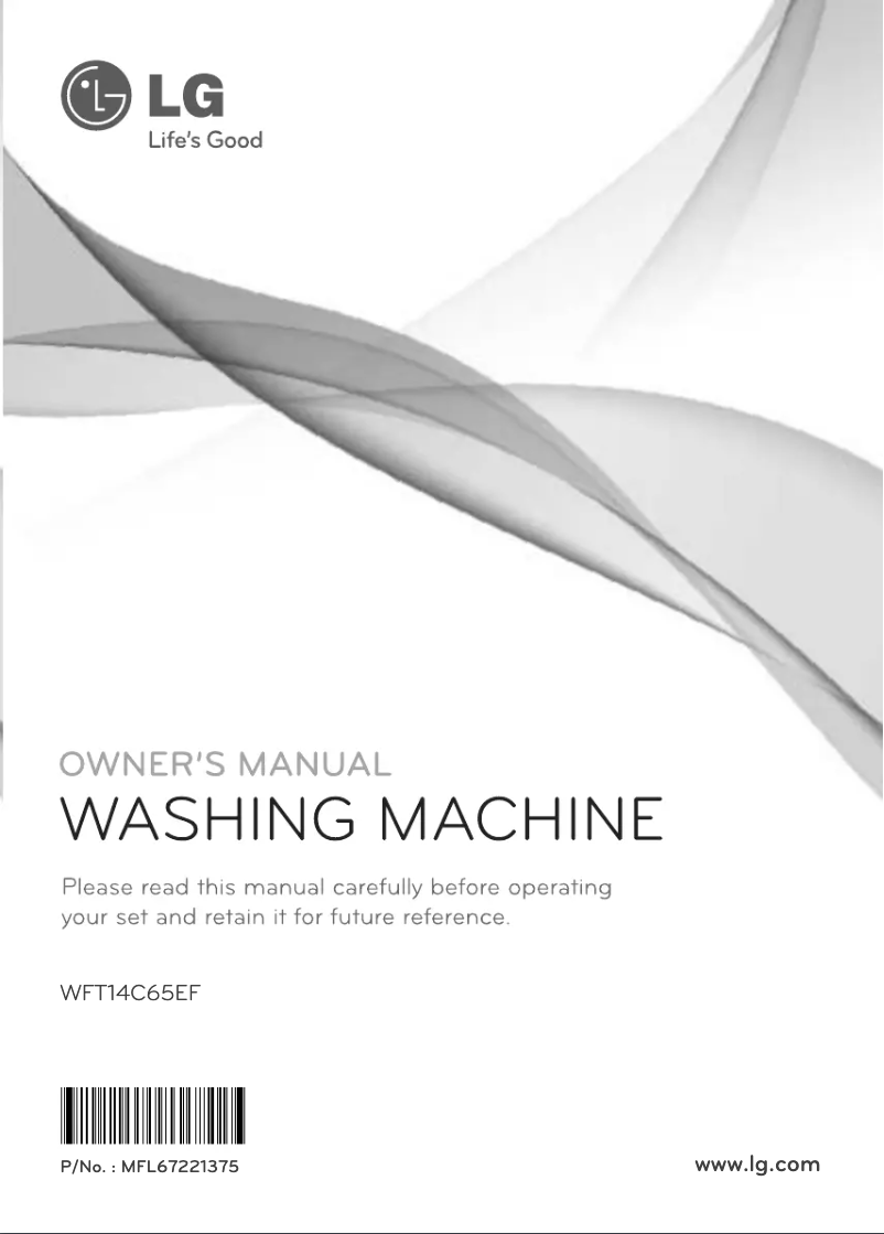 Image de la première page du manuel de l'appareil WFT14C65EF