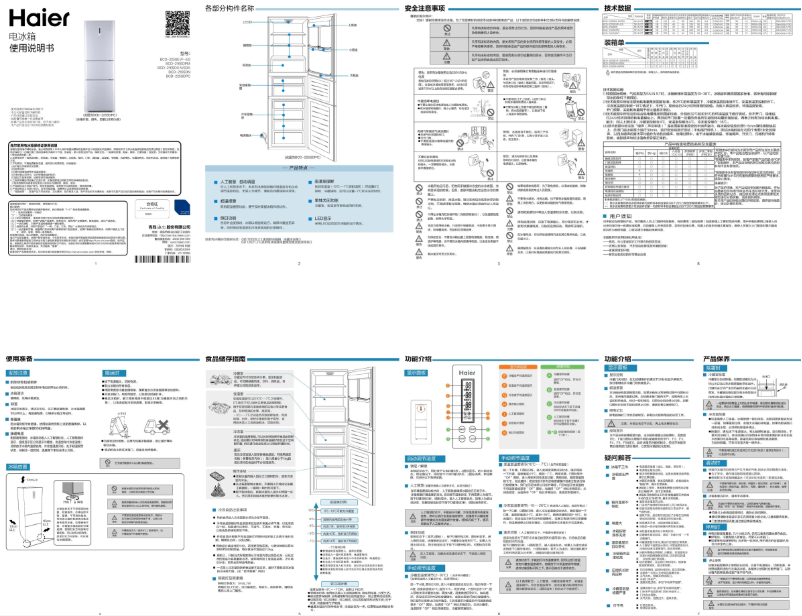 Image de la première page du manuel de l'appareil BCD-225SDPC