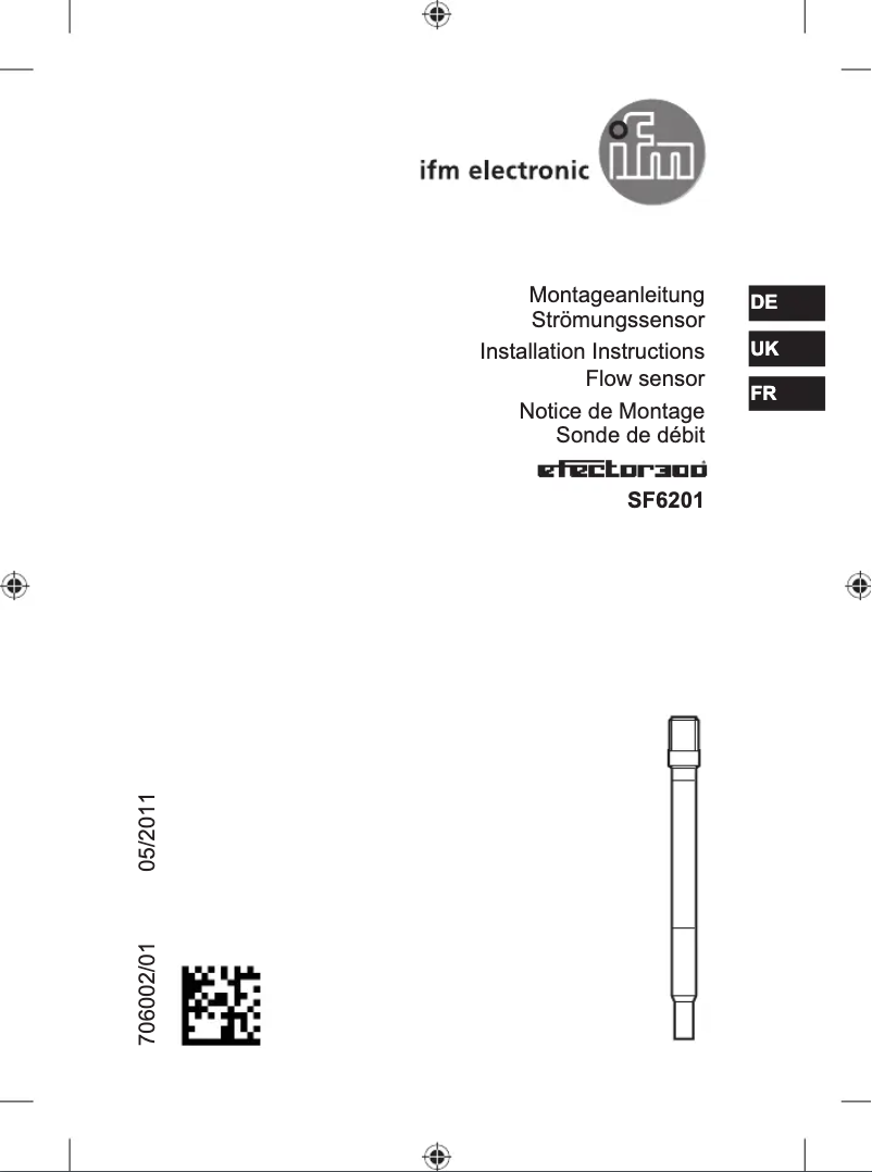 Image de la première page du manuel de l'appareil SF6201