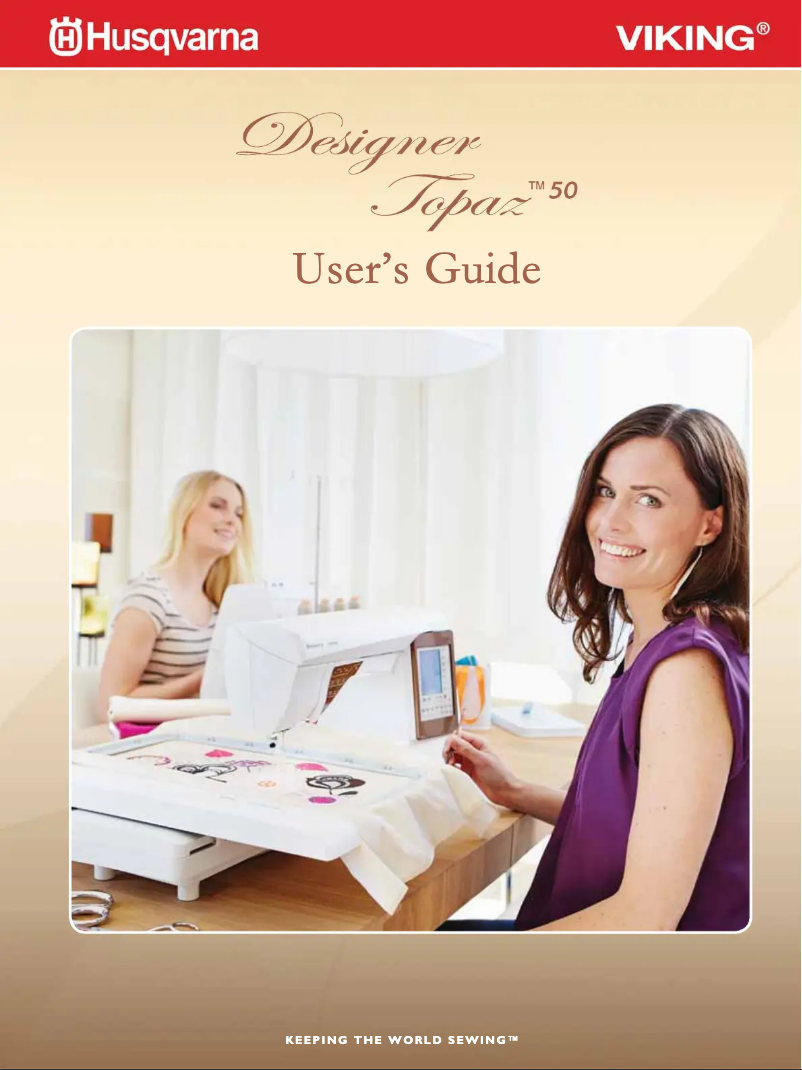 Image de la première page du manuel de l'appareil Designer Topaz 50