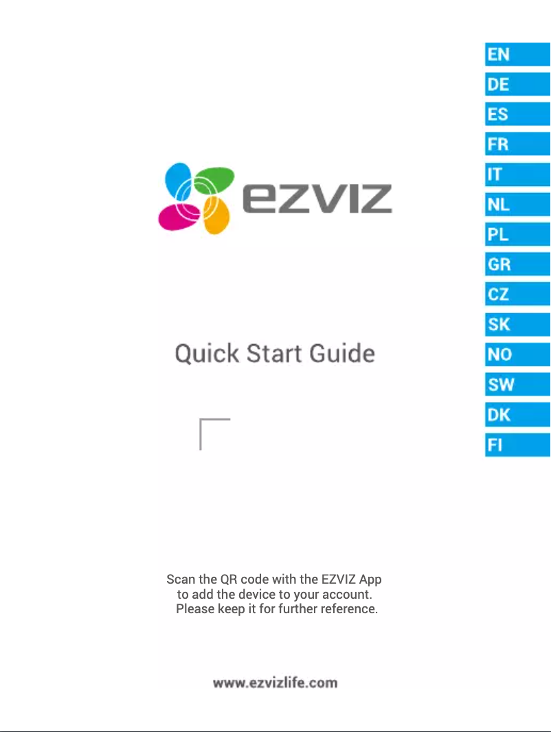 Page 1 de la notice Manuel utilisateur EZVIZ C3X