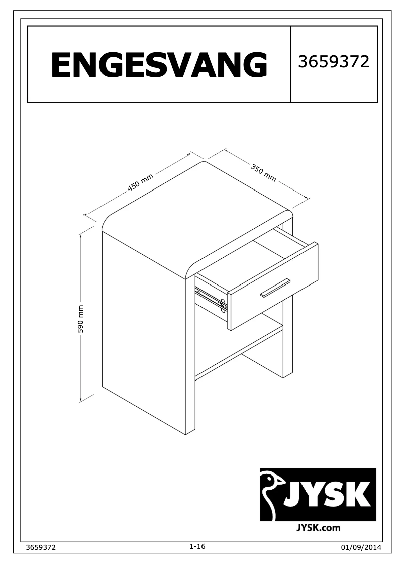 Image de la première page du manuel de l'appareil Engesvang
