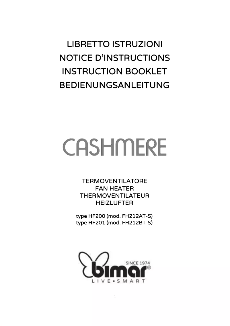 Image de la première page du manuel de l'appareil HF200