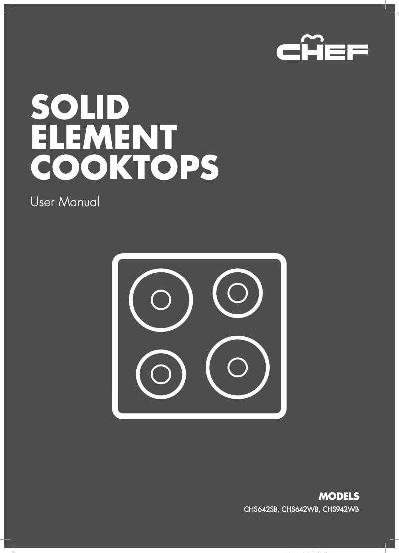 Página 1 del manual Manual de usuario Chef CHS642WB