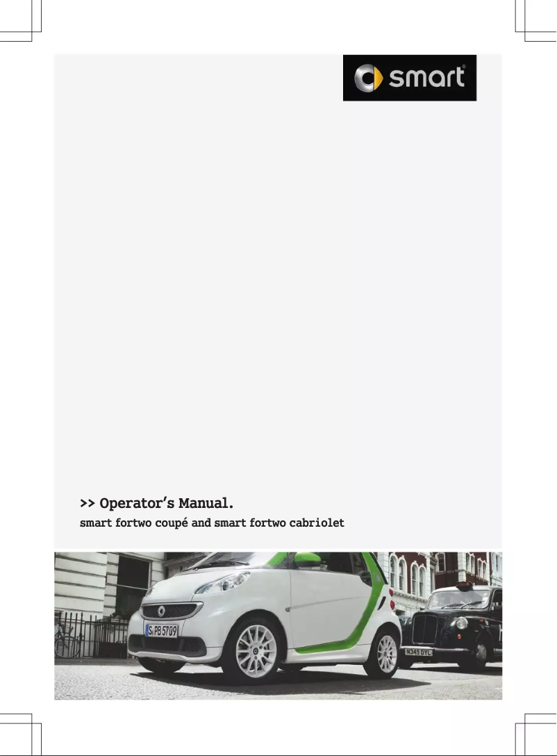 Page 1 de la notice Manuel utilisateur Smart For Two Electric-Drive (2013)