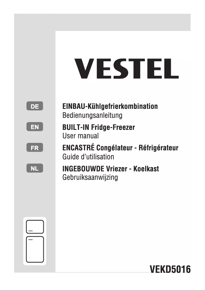 Page 1 de la notice Manuel utilisateur Vestel VEKD5016