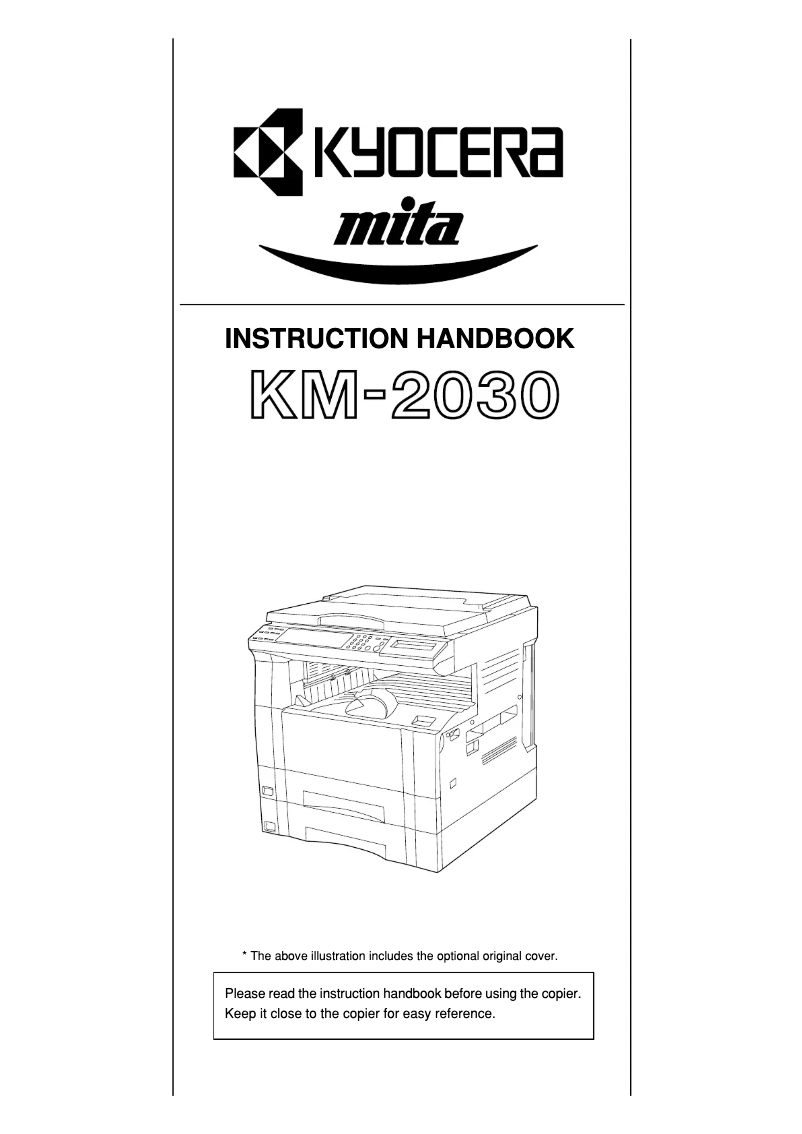 Page 1 de la notice Manuel utilisateur Kyocera KM-2030