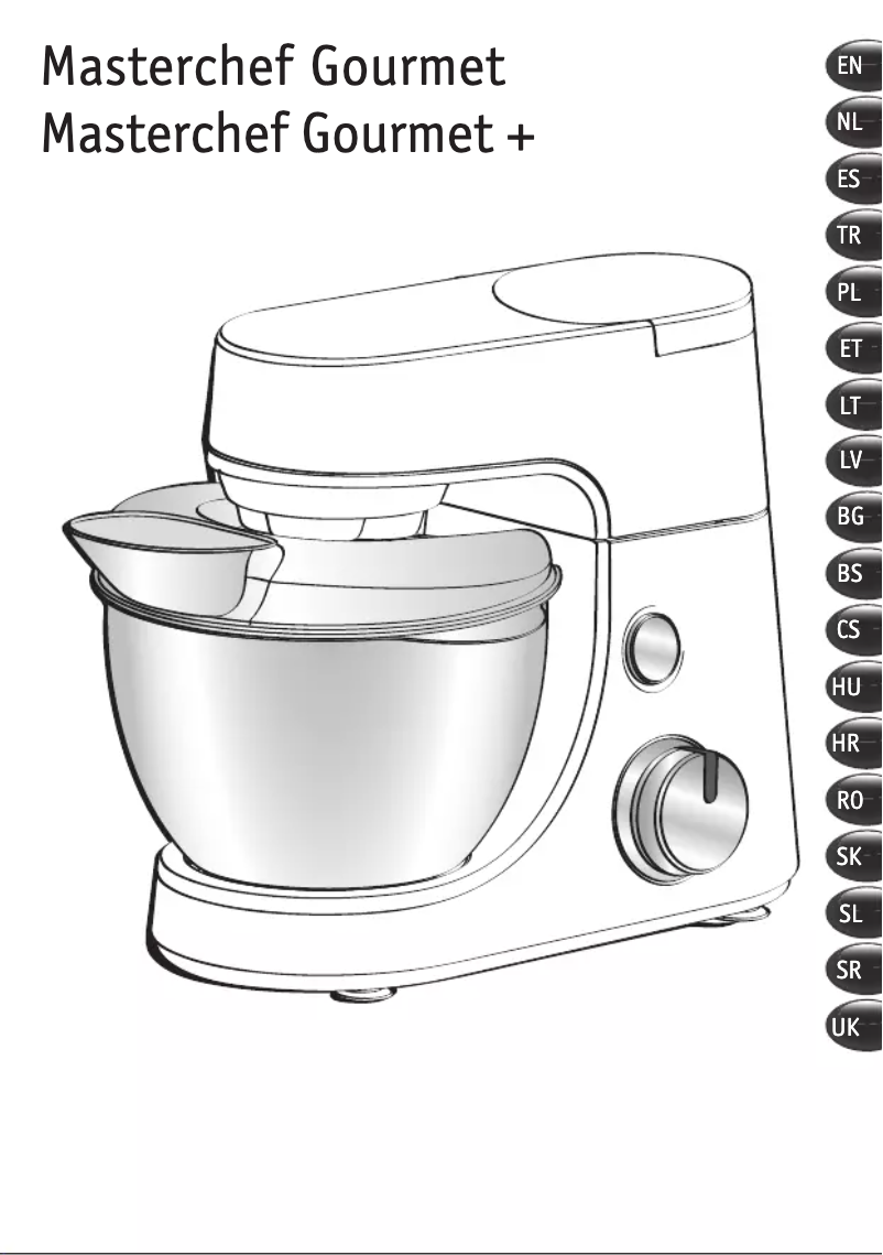 Page n°1 - Manuel utilisateur Tefal Masterchef Gourmet Delica'Tool QB538D