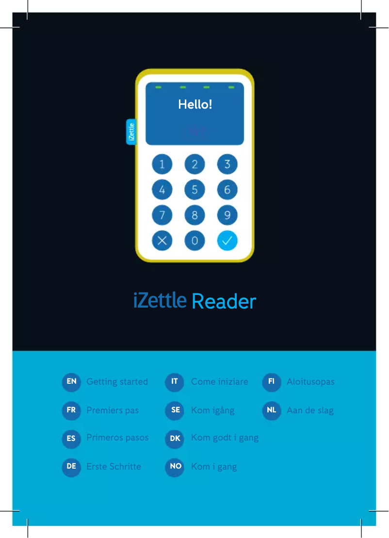 Page n°1 - Manuel utilisateur iZettle Reader