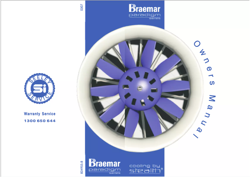 Page 1 de la notice Manuel utilisateur Braemar Paradigm LCQ 450