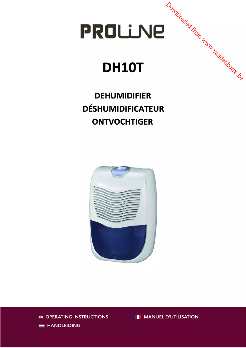 Página 1 del manual Manual de usuario Proline DH10T