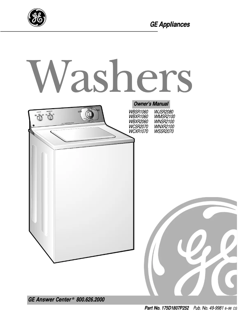 First page image of the manual for WSSR2070