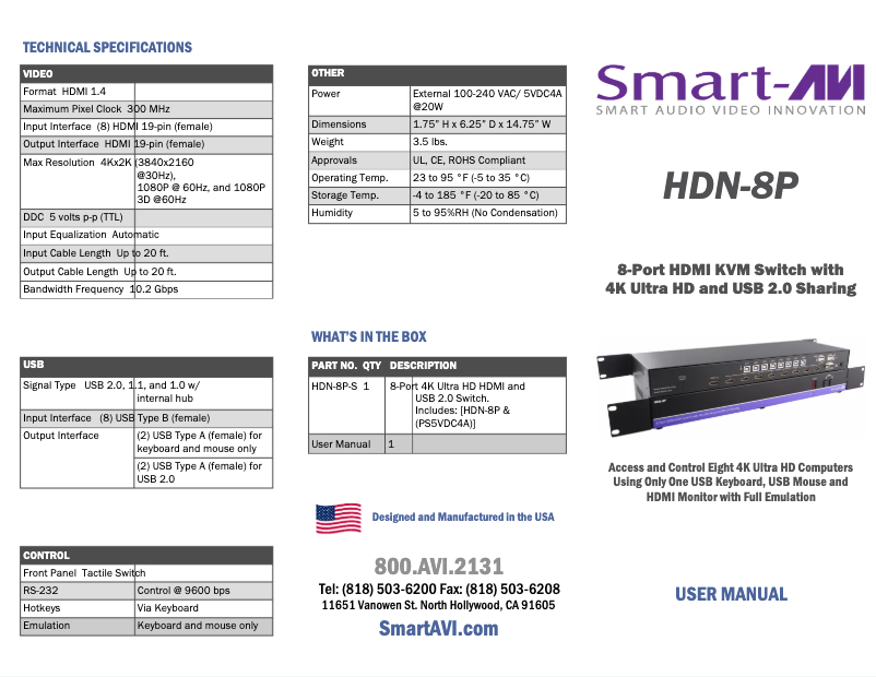 Image de la première page du manuel de l'appareil HDN-8P