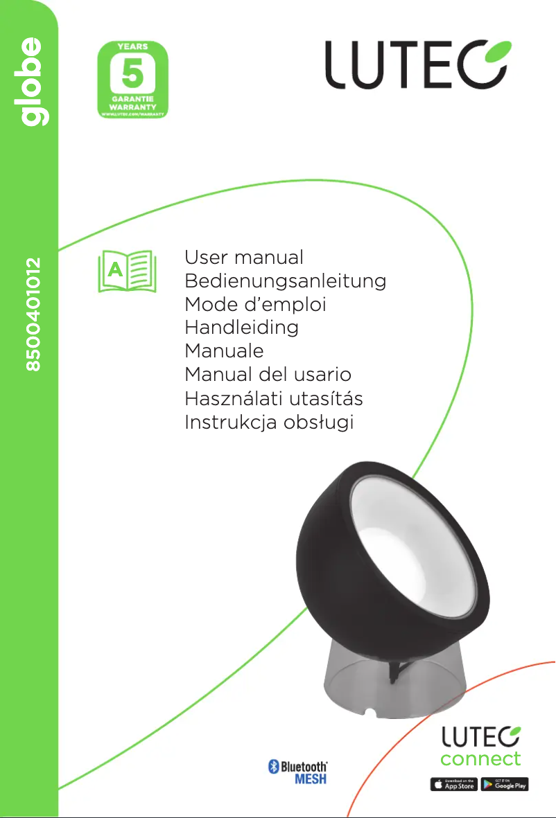 First page image of the manual for Globe