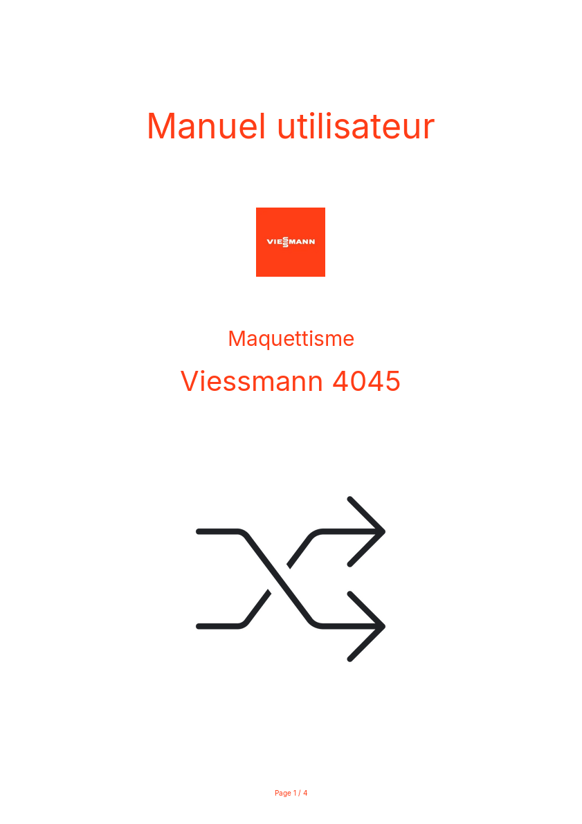 Page n°1 - Manuel utilisateur Viessmann 4045