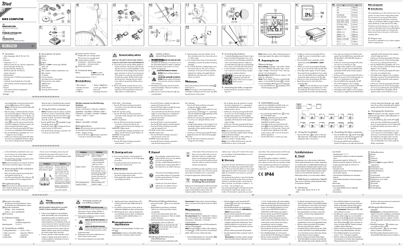 Page 1 de la notice Manuel utilisateur Crivit IAN 278500
