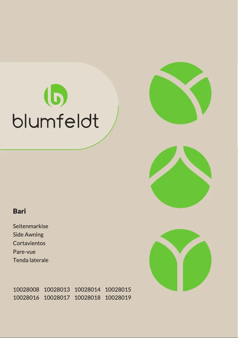 Image de la première page du manuel de l'appareil Bari