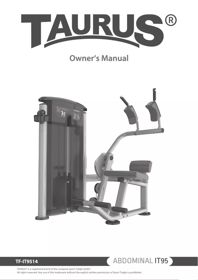 Image de la première page du manuel de l'appareil Abdominal IT95