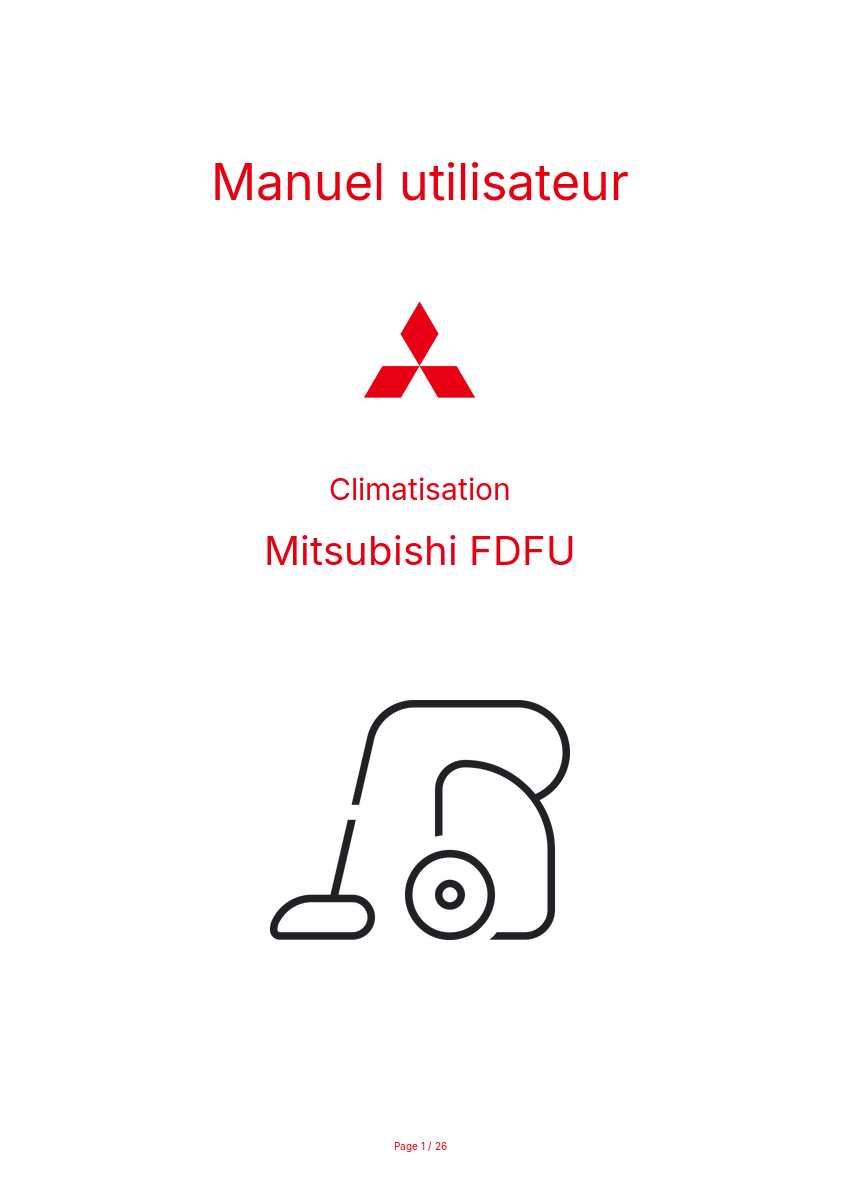 Image de la première page du manuel de l'appareil FDFU