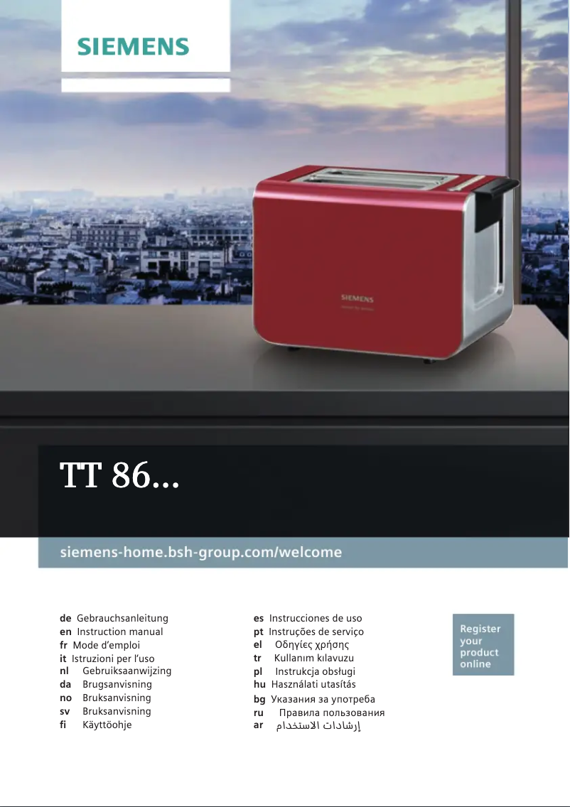 Image de la première page du manuel de l'appareil TT86104