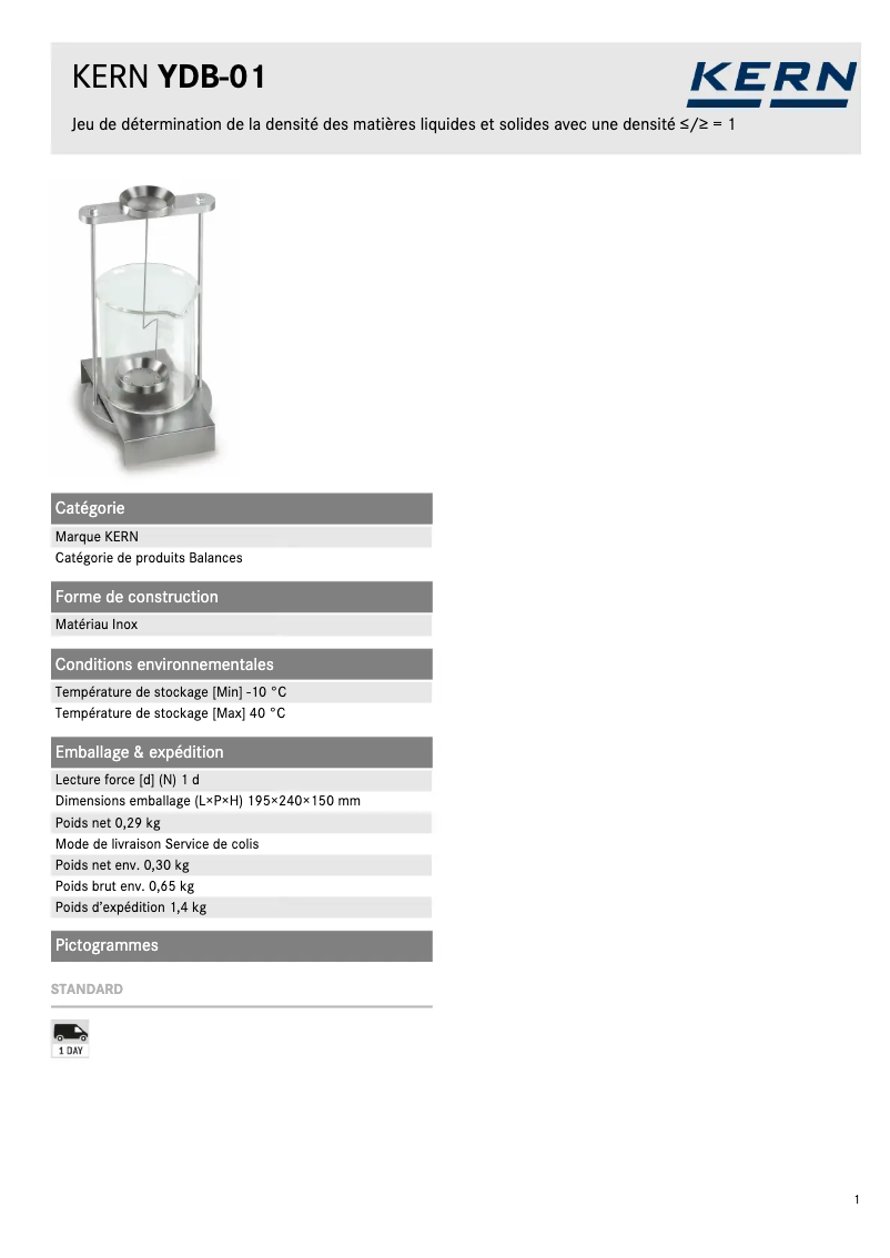 Image de la première page du manuel de l'appareil YDB-01
