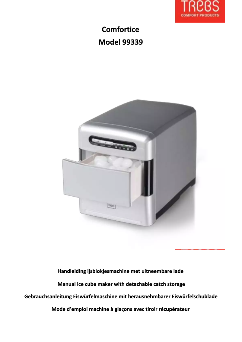 Page n°1 - Manuel utilisateur Trebs Comfortice 99339